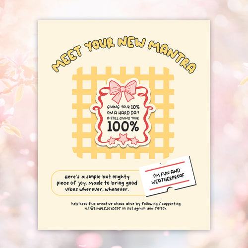 10% Is Still 100%
